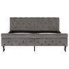 vidaXL Cadre de lit sans matelas gris velours 160x200 cm