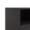 vidaXL Tables de chevet 2 pcs noir 36x39x43,5 cm acier