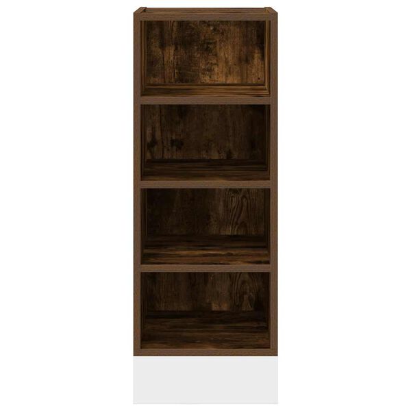 vidaXL Meuble bas "Riga" Ch&ecirc;ne fum&eacute; 30&nbsp;x&nbsp;44,5&nbsp;x&nbsp;81,5&nbsp;cm Bois d'ing&eacute;nierie
