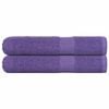 vidaXL Serviettes FROGN 2 pcs violet 100x200 cm 360 g/m&sup2;