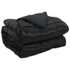 vidaXL Duvet complet toute l'ann&eacute;e 135 x 220 cm 300 gsm Noir