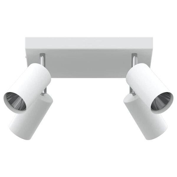 vidaXL Spot de plafond Blanc 26 x 26 x 16 cm M&eacute;tal