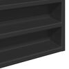 vidaXL Armoire &agrave; vitrine noir 100x8,5x50 cm bois d'ing&eacute;nierie