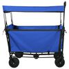 vidaXL Chariot &agrave; Main Pliable Noir 105 x 56,5 x 116 cm Tissu Oxford