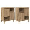 vidaXL Buffets 2 pc Ch&ecirc;ne artisanal 60 x 35 x 70 cm Bois d'ing&eacute;nierie
