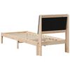 vidaXL Cadre de lit avec t&ecirc;te de lit Marron 75 x 190 cm Pin massif