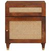 vidaXL Tables de chevet 50 x 33 x 60 cm Bois de mangue massif