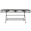 vidaXL Table basse pliante Style vintage Métal 100x50x45 cm Noir