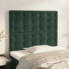 vidaXL T&ecirc;te de lit Vert fonc&eacute; 90x5x118/128 cm Velours