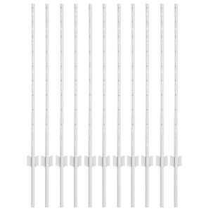 vidaXL Poteau de cl&ocirc;ture ench&acirc;ss&eacute; 11 pi&egrave;ces Argent&eacute; 140 cm