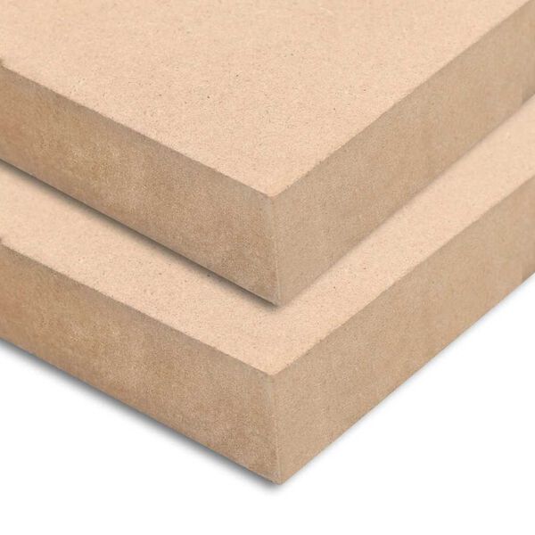 vidaXL Plaque de MDF Rectangulaire 120x60 cm 25 mm