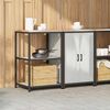 vidaXL Ensemble de rangement cuisine 2 pcs Argent&eacute; Acier inoxydable