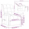 vidaXL Fauteuil de massage Gris fonc&eacute; Tissu