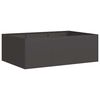 vidaXL Jardini&egrave;re noir 120x80x40 cm acier