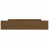 vidaXL Tiroirs de lit 2 pcs Marron miel Bois de pin massif