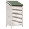 vidaXL Abri de jardin Blanc 59,5 x 56 x 113,5 cm Bois de Sapin Massif