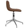 vidaXL Chaise pivotante de bureau Marron Tissu