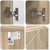 vidaXL Ensemble de mobilier de salle de bain 4 pcs Ch&ecirc;ne Sonoma
