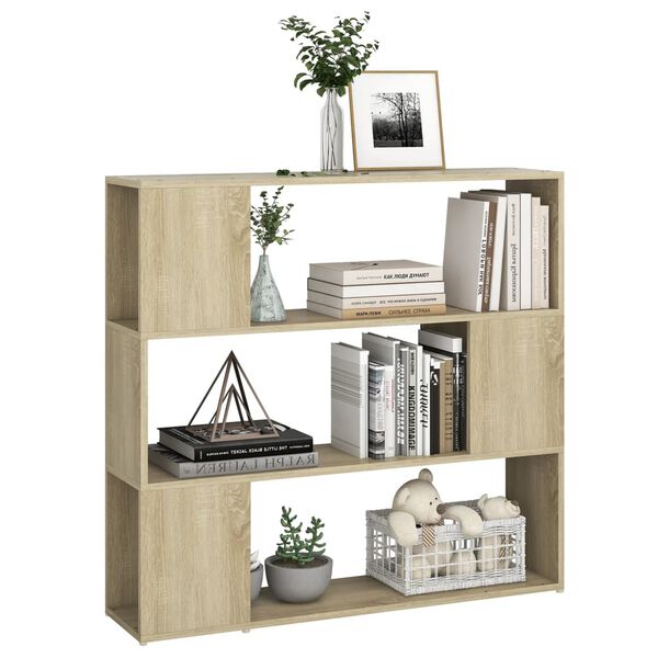 vidaXL Biblioth&egrave;que/S&eacute;parateur de pi&egrave;ce Ch&ecirc;ne sonoma 100x24x94 cm
