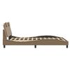 VidaXL Cadre de lit Viana sans matelas cappuccino 140x200 cm similicuir