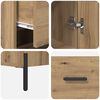 vidaXL Haut Armoire avec tiroir Ch&ecirc;ne artisanal 34,5 x 34 x 180 cm