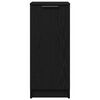 vidaXL Cabinet &agrave; chaussures avec &eacute;tag&egrave;re Ch&ecirc;ne noir 29,5 x 35 x 70 cm
