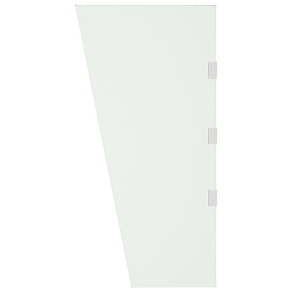 vidaXL Panneaux lat&eacute;raux auvent de porte 2pcs Transparent Verre tremp&eacute;