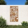 vidaXL D&eacute;coration murale jardin 105x55 cm design de roue dent&eacute;e