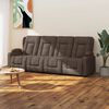vidaXL Fauteuil de massage inclinable porte-gobelets 4 places taupe