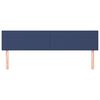 vidaXL T&ecirc;tes de lit Bleu 200x5x78/88 cm Tissu