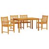vidaXL Ensemble de salle &agrave; manger pour jardin 5 pc Marron