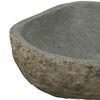 vidaXL Bassin en pierre de rivi&egrave;re Gris clair 52 x 40 x 15 cm