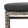 vidaXL Salon de jardin 6 pcs avec coussins Gris R&eacute;sine tress&eacute;e