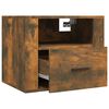 vidaXL Tables de chevet murales 2 pcs Ch&ecirc;ne fum&eacute; 50x36x40 cm