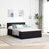VidaXL Cadre de lit ottoman avec matelas noir 140x200 cm velours