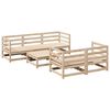 vidaXL Salon de jardin 6 pcs bois de pin massif