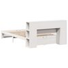 vidaXL Lit biblioth&egrave;que sans matelas blanc 160x200 cm bois pin massif