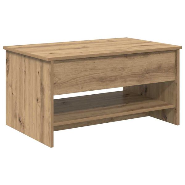 vidaXL Table basse Ch&ecirc;ne artisanal 80 x 50,5 x 41,5 cm