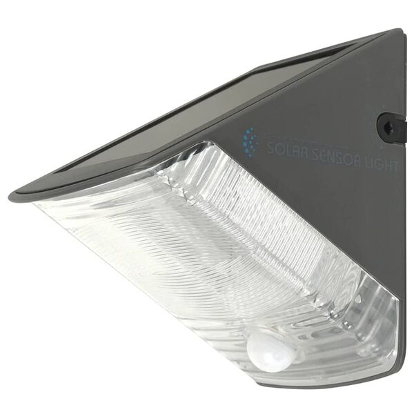 Ranex Lampe murale solaire avec capteur PIR 0,5 W Noir 5000.261