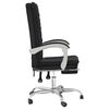 vidaXL Fauteuil inclinable de bureau Noir Similicuir