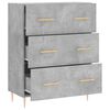 vidaXL Buffet gris b&eacute;ton 69,5x34x90 cm bois d'ing&eacute;nierie
