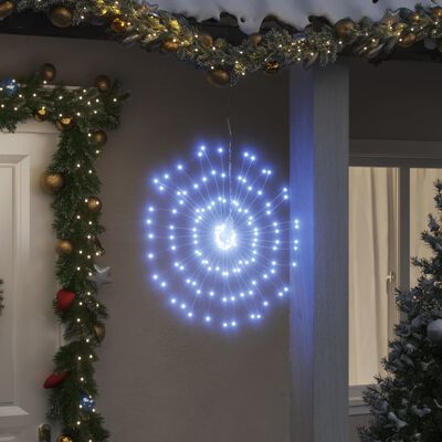vidaXL Étoile rayonnante de Noël 140 LED 8 pcs blanc froid 17 cm