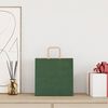 vidaXL Sacs en papier 50 pcs avec poign&eacute;es vert 26x17x25 cm