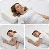 vidaXL Coussin de sommeil Uni Blanc 80 x 40 x 12,5 cm