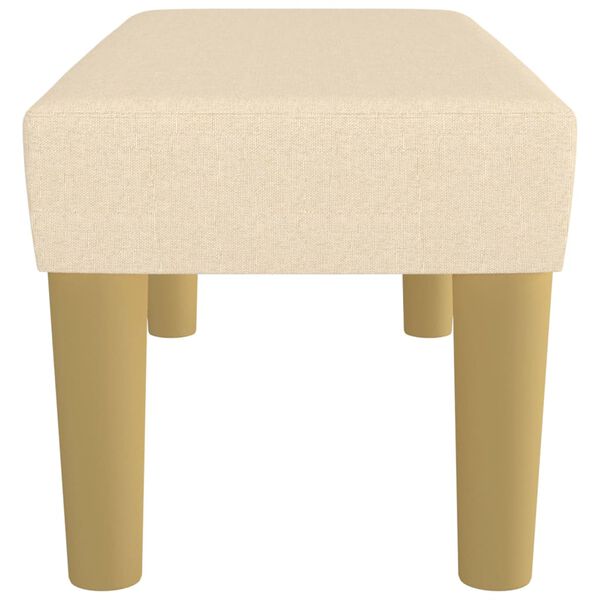 vidaXL Banc Crème 70x30x30 cm Tissu