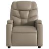 vidaXL Fauteuil inclinable &eacute;lectrique cappuccino similicuir