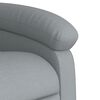 vidaXL Fauteuil inclinable électrique Gris clair Tissu