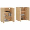 vidaXL Armoires murales 2 pcs ch&ecirc;ne sonoma 69,5x34x90 cm