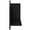 vidaXL Armoire murale 70x16,5x30 cm noir bois d'ing&eacute;nierie