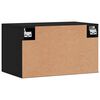 vidaXL Armoire murale Noir 60x36,5x35 cm Bois d'ing&eacute;nierie